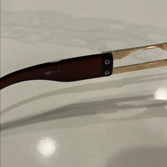 Versace Gold & brown Sunglasses Model 3871-1 GUC - Picture 8 of 12